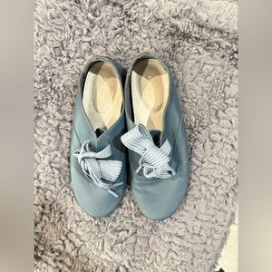 Stylish Blue Leather Women's Shoes